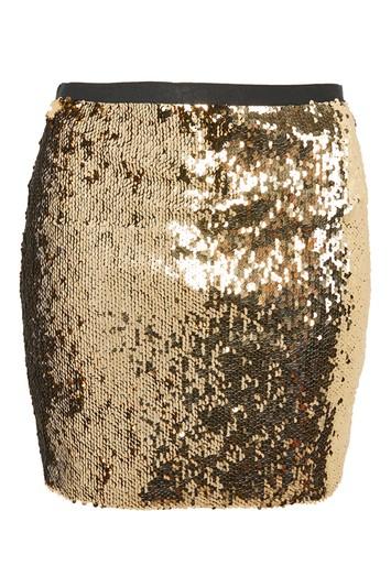 Topshop Sequin Mini Skirt