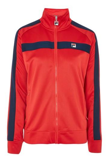Topshop Funnel Neck Tracksuit Jacket By Fila