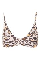 Topshop *leopard Print Bikini Crop Top By Somedays Lovin'