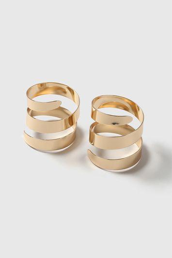 Topshop Swirl Double Cuff