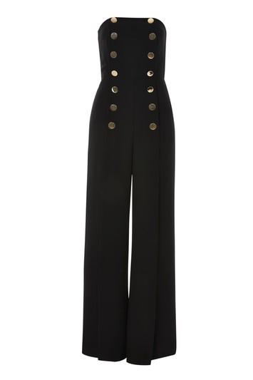 Topshop Gold-tone Button Jumpsuit