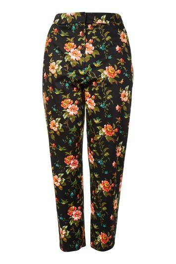 Topshop Floral Jacquard Cigarette Trousers