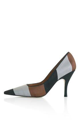 Topshop Glam Striped Court Shoes