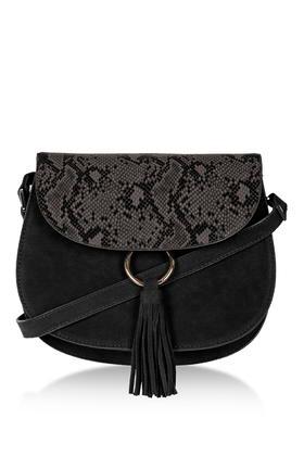 Topshop Saddle Bag With Ring Detail