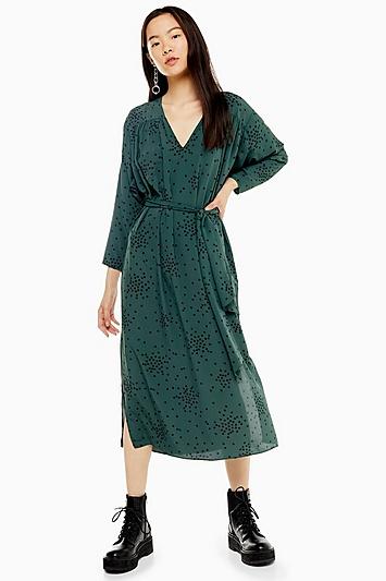 Topshop Tie Smock Dress