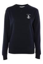 Topshop Us Navy Sweatshirt By Tee And Cake