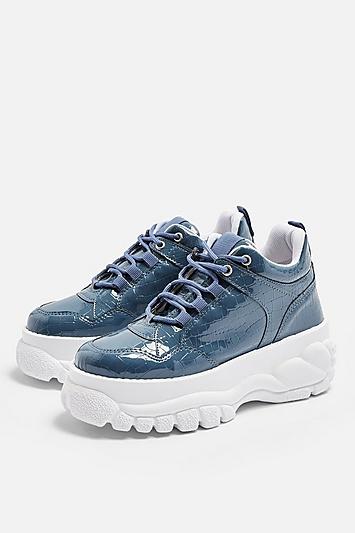 Topshop Cairo Blue Chunky Trainers