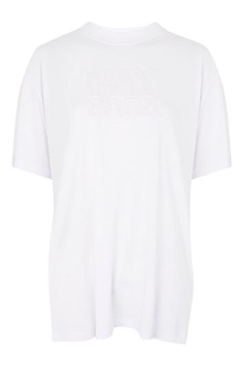 Topshop Embossed Logo Oversized T-shirt By Ivy Park