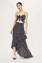 Topshop Daisy Print Maxi Dress By Flynn Skye