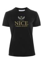 Topshop Tall 'nice' Embroidered T-shirt