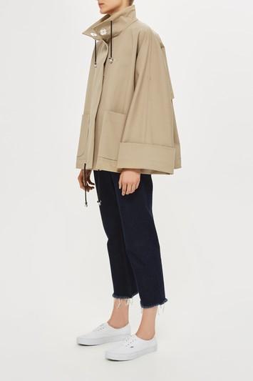 Topshop Cropped Funnel Anorak By Boutique