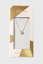 Topshop Gold Plated Cubic Zirconia Necklace