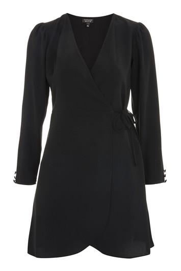 Topshop Crepe Wrap Mini Dress