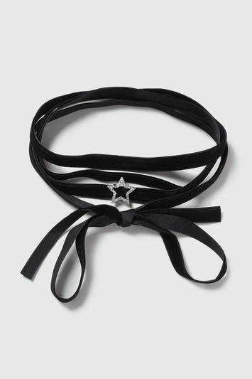 Topshop Star Wrap Tie Up Choker Necklace