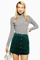Topshop Knitted Frill Jumper