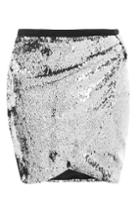 Topshop Sequin Knot Mini Skirt