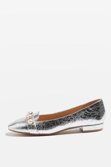Topshop Annette Pearl Detail Shoes