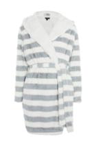 Topshop Striped Knitted Dressing Gown