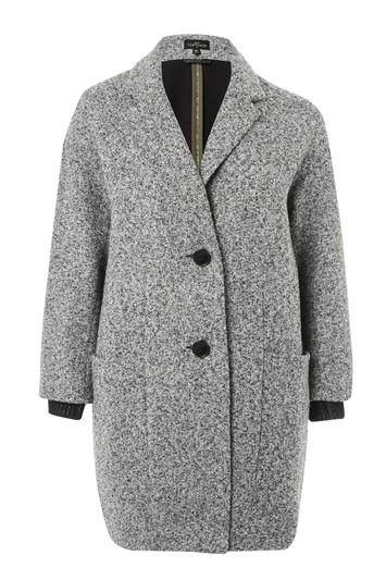 Topshop Petite Textured Cocoon Coat