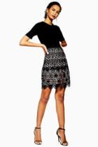 Topshop Daisy Lace Mini Skirt