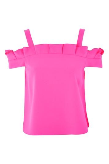 Topshop Box Pleat Bardot Top