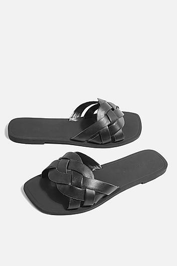 Topshop *wide Fit Weave Sandals