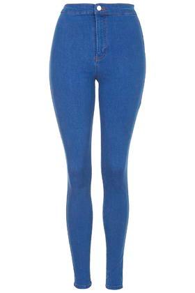Topshop Petite Bright Blue Joni Jeans
