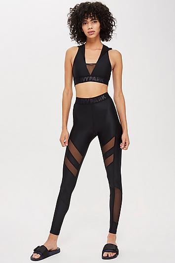 Topshop Regal Panel Leggings By Ivy Park