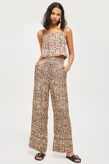 Topshop Animal Print Trousers