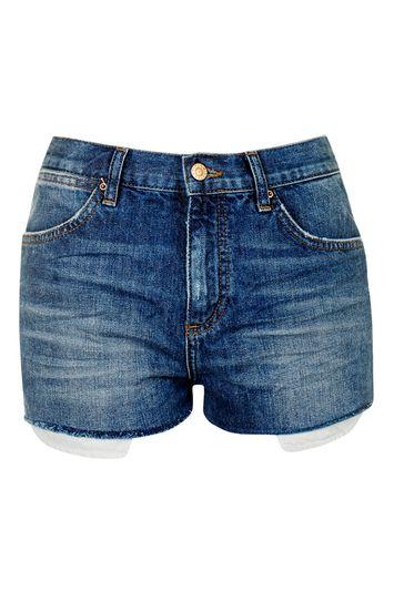 Topshop Petite Mid Stone Rosa Shorts