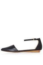 Topshop Oslo Two Part Pointed Flats