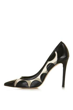 Topshop Galaxy Spot Mesh Court Shoes