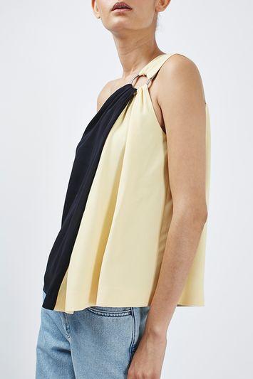 Topshop Asymmetric Ring Top By Boutique