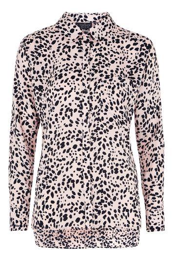 Topshop Tall Blurred Animal Shirt