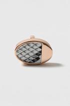 Topshop Oval Snake Inlay Ring