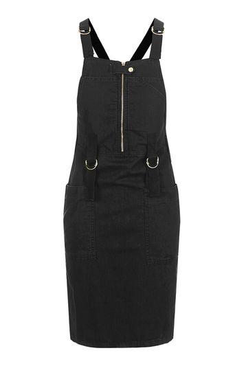 Topshop Moto Ulility Midi Pini Dress
