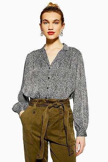 Topshop Animal Spot Shirt