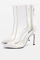 Topshop Hockey Clear Pointed Boots