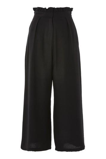 Topshop Tall Ruffle Waist Wide Leg Trousers