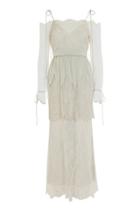 Topshop *cutwork Lace Bardot Bridal Dress By Topshop Bride