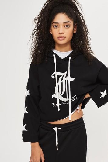 Topshop *cropped Hoodie By Juicy By Juicy Couture