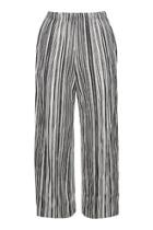 Topshop Stripe Pleated Trousers