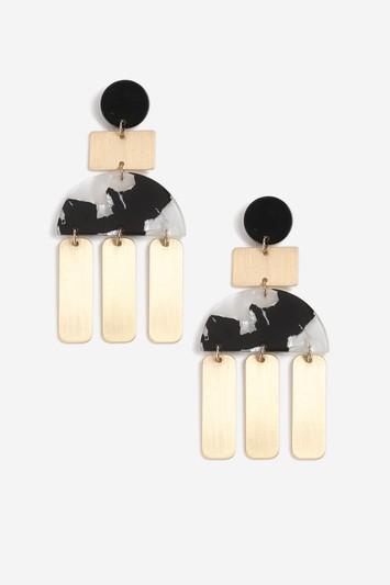 Topshop Perspex Drop Earrings