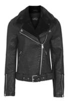 Topshop Tall Vardy Fur Lined Jacket