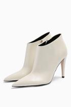Topshop Harlow White Point Boots