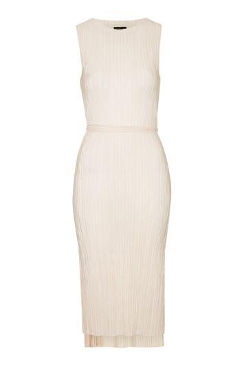 Topshop Belted Pleat Tank Dress