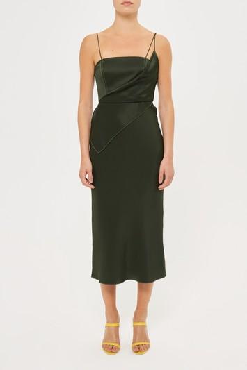 Topshop *inspiral Silk Satin Dress By Unique