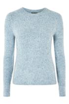 Topshop Tall Stretch Ribbed Crew Neck Jumper