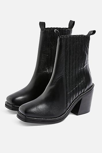 Topshop Monty Square Toe Ankle Boots