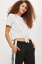 Topshop Tall Knot Front T-shirt